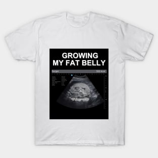 Growing my fat belly ( Burger) T-Shirt